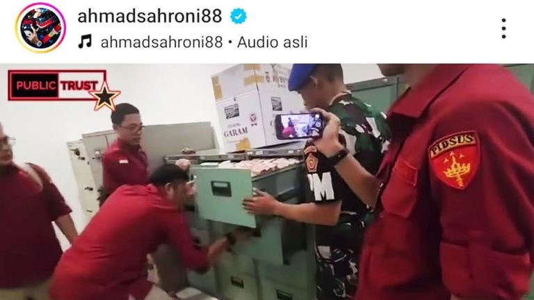 Tangkapan layar- Video yang dinarasikan penggeledahan Ruangan Stafsus Budi Arie.